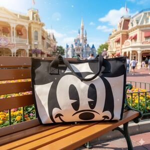 Disney Mickey Mouse Canvas L 15 x 12 Shoulder, Shopping Bag Tote Bag Handbag New